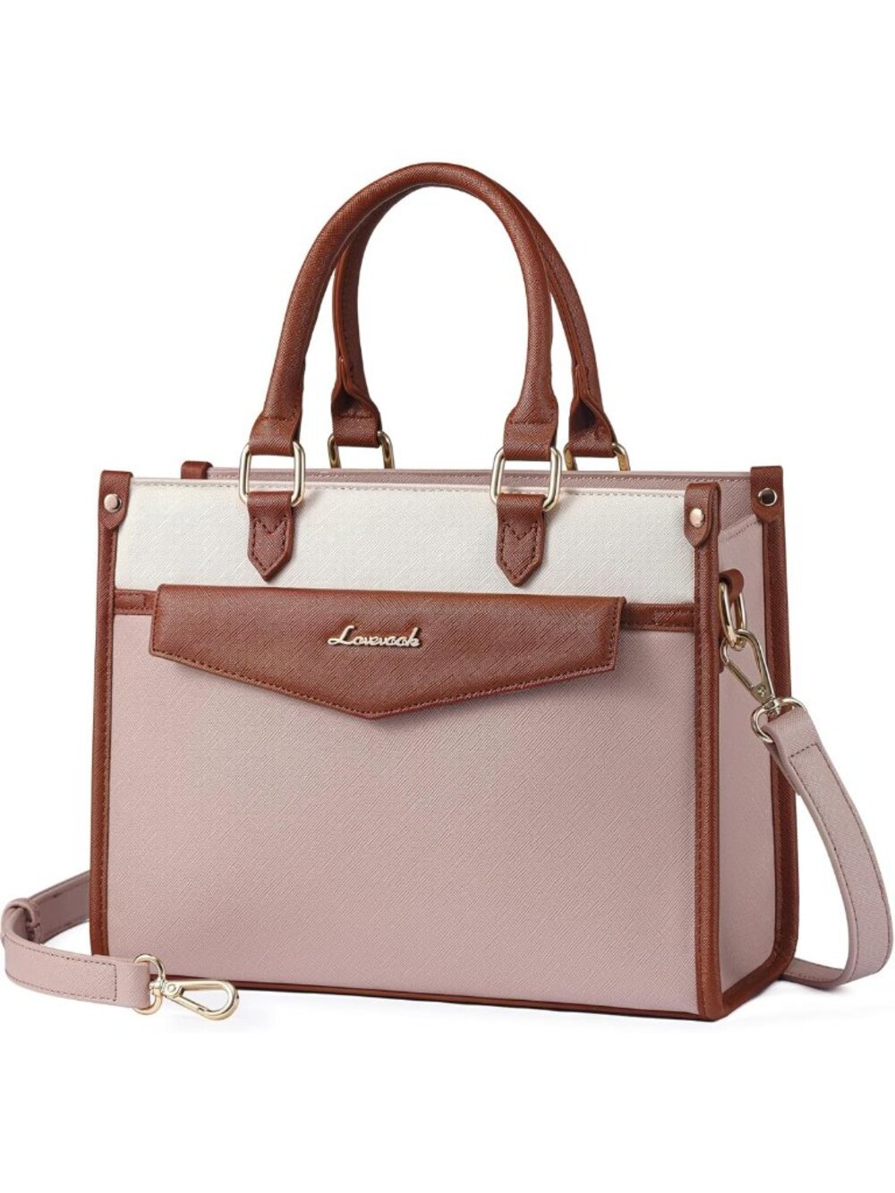 Trendy PU Leather Satchel Tote Bag for Women, Stylish Crossbody Shoulder Purse